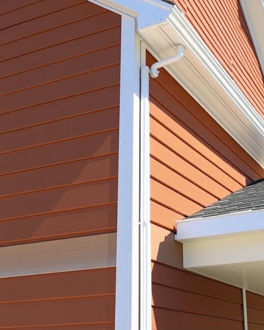 Warm brown horizontal lap siding on a Bozeman suburban home